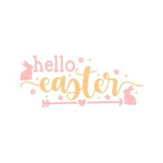 Hello Easter Bunny Quote Spring Script
