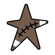 Football Star Shape Big Game Sunday Half Time Show