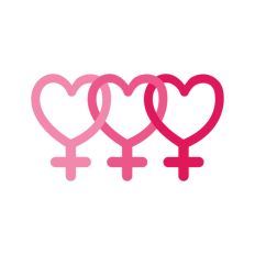 Heart Female Symbols Girl Power Women's Day Quote Feminist