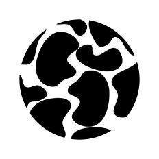 Cow Print Circle
