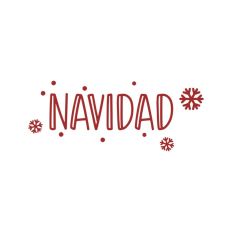 Navidad Snowflake Holidays Quote Text
