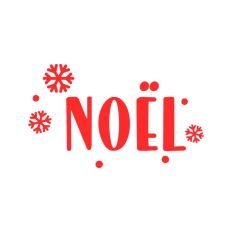 Noel Christmas Holidays Text Snowflakes Words