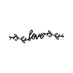Love Vine Script Text Flower