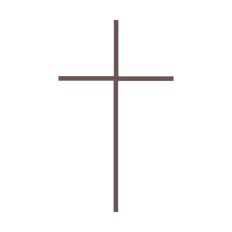 Slim Black Cross 