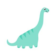 Cute Long Neck Dinosaur