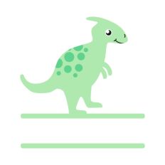 Cute Dinosaur Gap Border