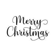 Merry Christmas Script Text