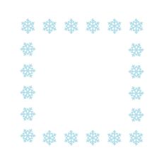 Snowflake Christmas Winter Frame Border Background