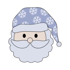 Santa Father Christmas Face Hat Winter