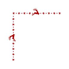 Reindeer Christmas Winter Frame Border Background