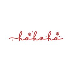 Ho Ho Ho Christmas Santa Quote Text Script