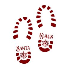 Santa Boot Print Christmas 