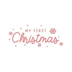 My First Christmas Snowflake Quote