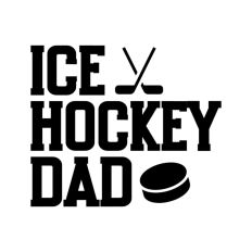 Ice Hockey Dad Father Quote Puck Ice Life Words