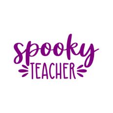 Spooky Teacher Halloween Design