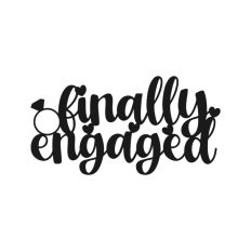 Finally Engaged, Engagement Cake Topper