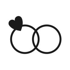 Heart Wedding Rings