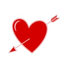 Arrow Heart Valentine's Day