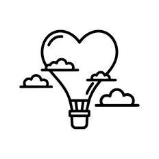 Heart Shaped Hot Air Balloon
