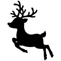 Stag Deer Reindeer Shape Silhouette Christmas Animal