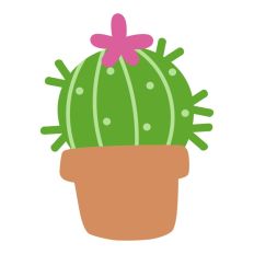 Spikey Round Cacti Plant Pot