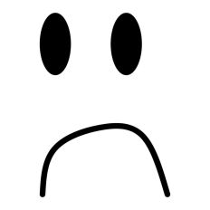 Sad Face Doodle