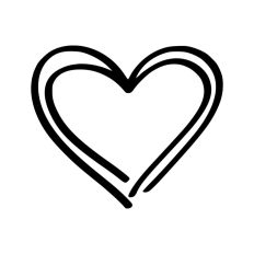 Hand Drawn Heart Sketch Doodle