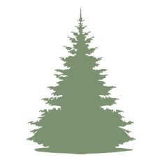 Realistic Tree Winter Snowy Christmas 