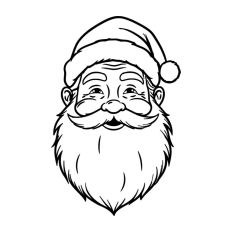 Santa Face Father Christmas Winter