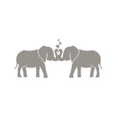 Two Elephants In Love