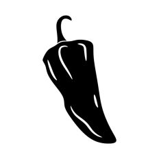 Chili Pepper Silhouette 