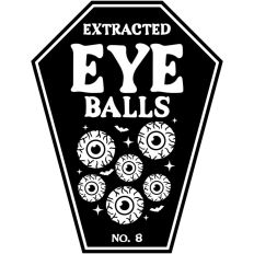 Extracted Eye Balls Potion Bottle Label Halloween Witch