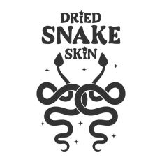 Dried Snake Potion Bottle Label Halloween Witch 