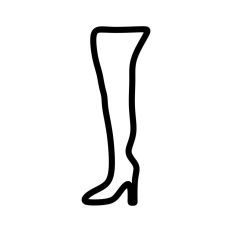 Knee High Boot Outline