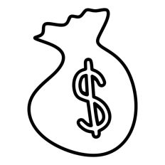 Money Sack Outline