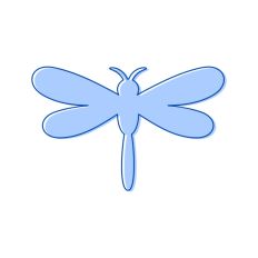 Dragonfly with Outline