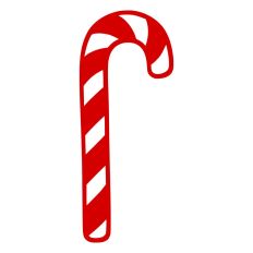 Candy Cane Christmas Gift Bow Food