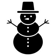 Happy Snowman Christmas Winter Snow
