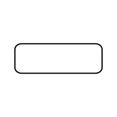 Curved Rectangle Shape Outline Box