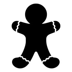 Gingerbread Christmas Man Woman Cookie 