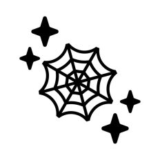 Spider Web Cobweb Halloween Sparkle