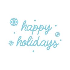Happy Holidays Snowflake Quote