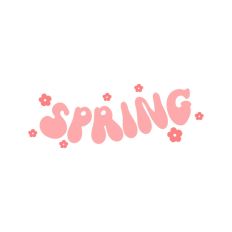 Hello Spring Sun Seasons Word Text Script