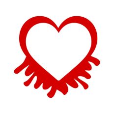 Dripping Heart Shape