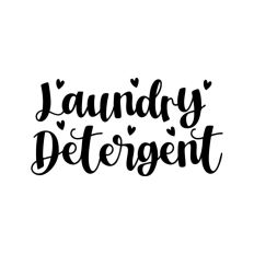 Laundry Detergent Heart Cleaning Label