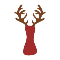 I Festive Christmas Alphabet Letter Antler Santa
