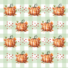 pattern green plaid pumpink