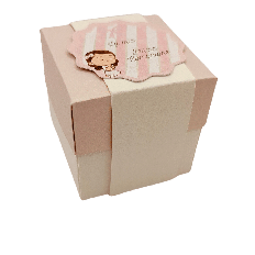 Cube box with band