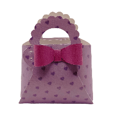 Handbag with hemmed handle