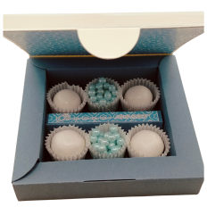 Tasting box with bow